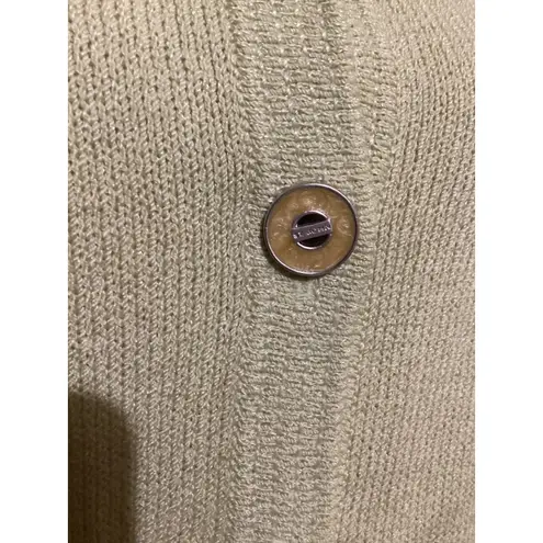 St. John Collection Cardigan Sweater Light Green Button Front Size 8