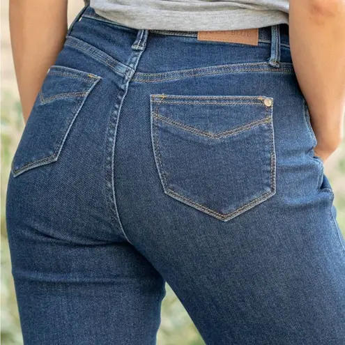 Judy Blue Straight Leg Jeans Size 30 | 10/11 Dark Wash Stretch Denim High Rise