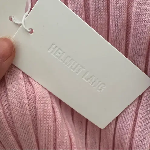 Helmut Lang NWT Ribbed Wool Pink Mini Skirt | Size Medium