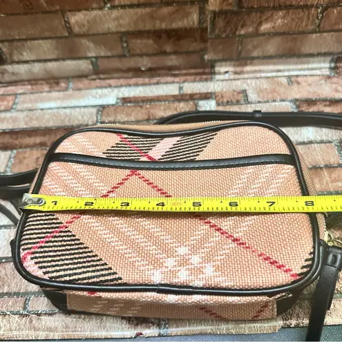 Spartina 449 Pink and Black Crossbody Bag with Geometric Design