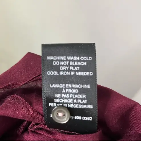 Rebecca Taylor La Vie Womens Long Sleeve Cherise Dress Mahogany Combo XS Elasti