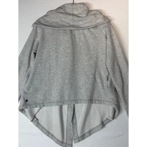 Z By Zella Women's Gray Knit Open Front Cardigan Wrap Sweater Size M