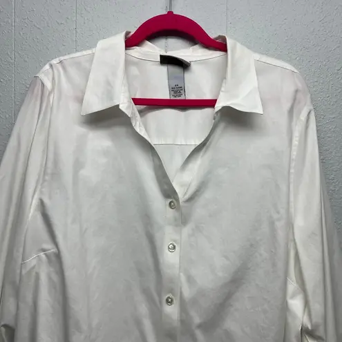 Catherines Non Iron Capsule Classic Timeless Workwear Cotton Shirt Womens 22/24W
