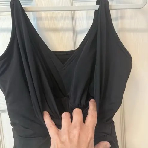 Lands End Swim Dress Women’s VNeck Tulip Wrap Sz MED (10