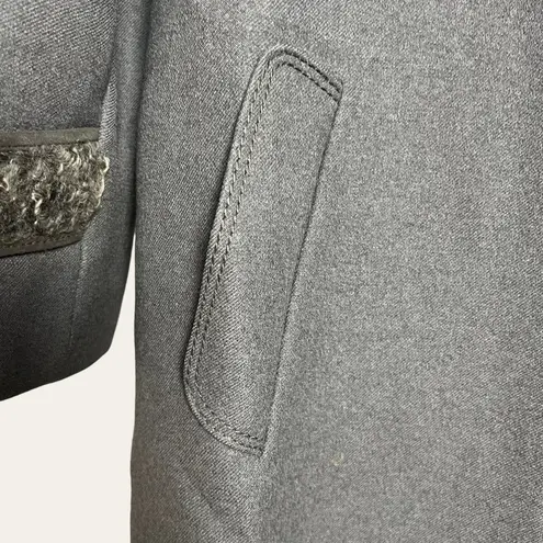 Vintage Karner Alpaca Wool Gray Long Coat Size L Size L