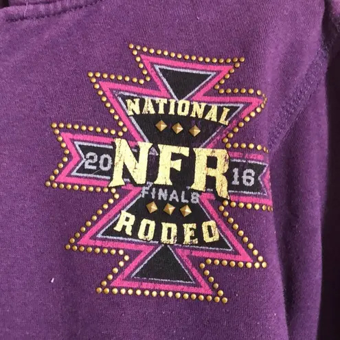 2016 NFR national finals rodeo hoodie zip up Size 4
