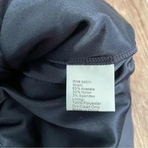 David Meister Women's Navy Blue One Strap Dress Size 6