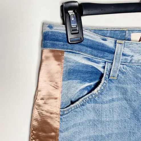 AMO Loverboy in indigo Adobe ribbon high rise ankle length jeans size 26 Blue - Image 6