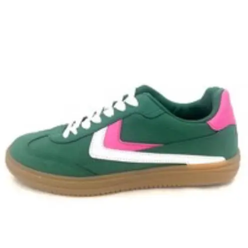 DOLCE VITA Sybela Low Top Lace Up Comfortable Sneaker Size 9.5 Green