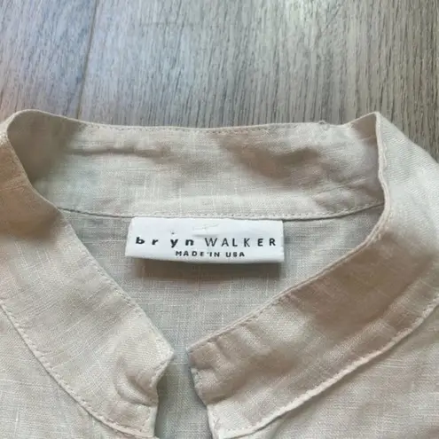 Bryn Walker 100% Linen Button Down Lightweight Shirt Jacket Size M