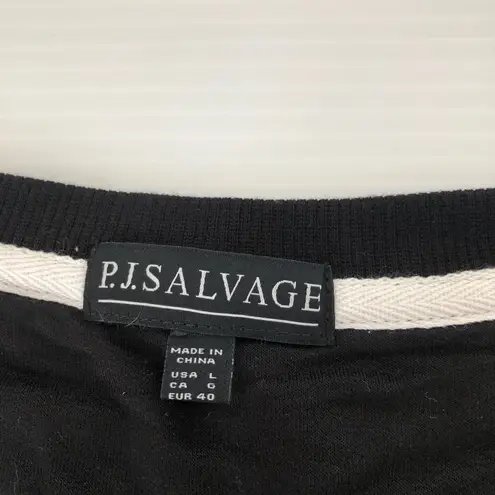 P.J. Salvage Track Star Floral Long Sleeve Top, L