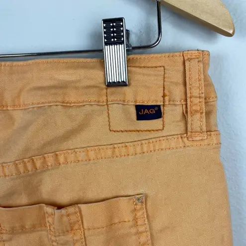 Jag jeans Shorts 10 Orange Relaxed Fit Pockets Stretch Mid Rise 6" Inseam