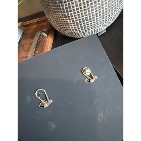 retrofete Elle Pearl Rhinestone Earrings Silver Womens Size OS