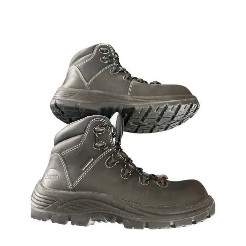 Avenger Womens Comp Toe Fraimer CT Leather Boots Size 8.5 Black