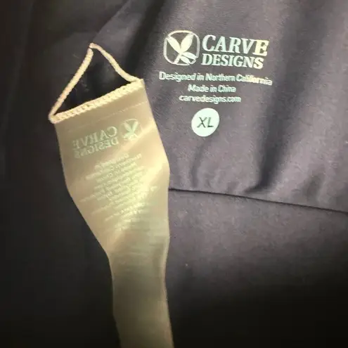 Carve Designs Skye Compression Navy Blue Backless One Piece Swimsuit Size XL