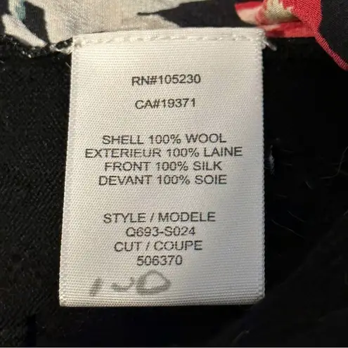 Equipment Femme Floral Silk and Wool Button Up Cardigan Small #Q693-S024