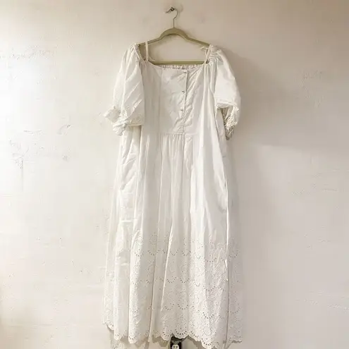 Ulla Johnson  Narcisa Cotton Dress in Pristine White Size 12
