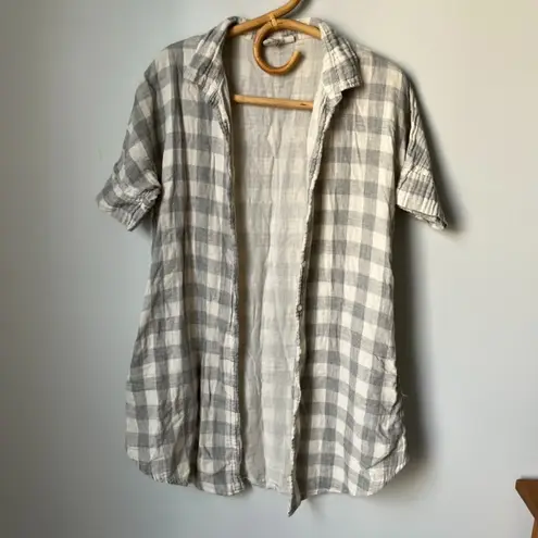 White Crow Plaid Cotton Dress Women's Medium