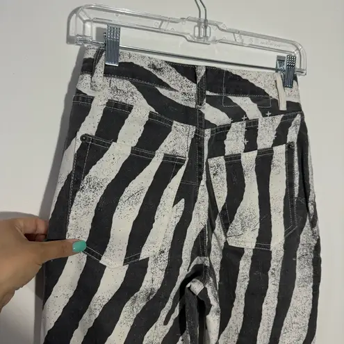 Ksubi NEW Pointer Wild Static Animal Print Black & White Size 25