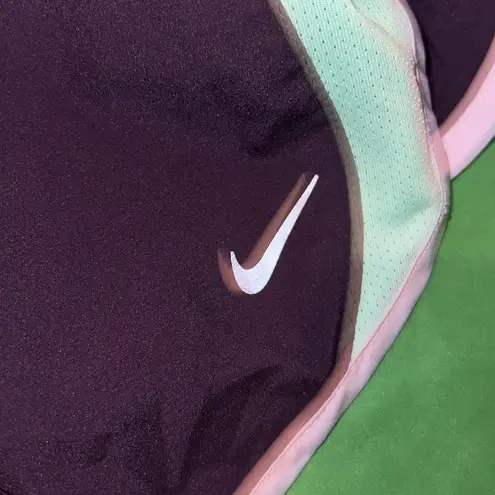 Nike  Women's Purple and Mint Dri-Fit  Athletic Shorts size Large
