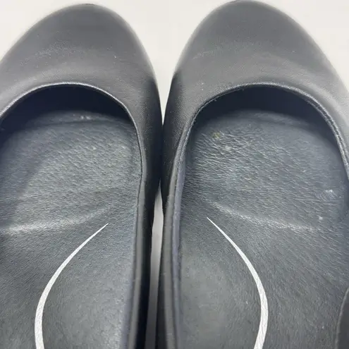 Dansko Black Leather Double Strap Studded Mary Jane Clogs Wedges Shoes Size 39