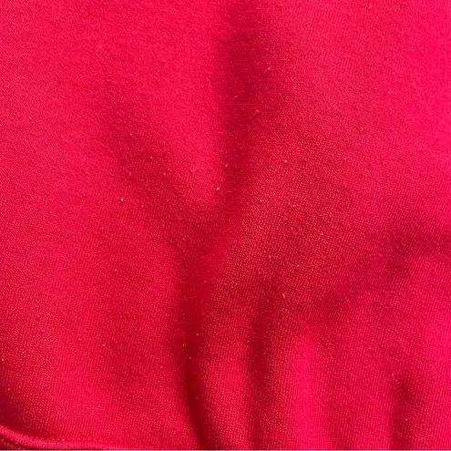 Vintage Giorgio Beverly Hills Sweatshirt Red Collar Top Embroidered Preppy 80s Size M