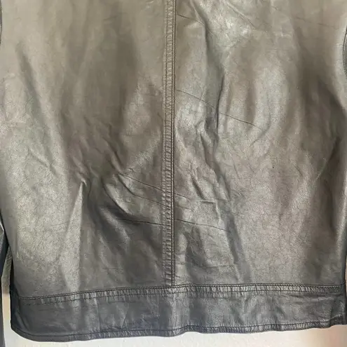 Jenni Kayne Leather Motorcycle Jacket in Black