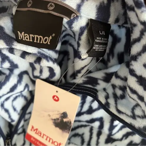 Marmot NWT  printed quarter zip pullover