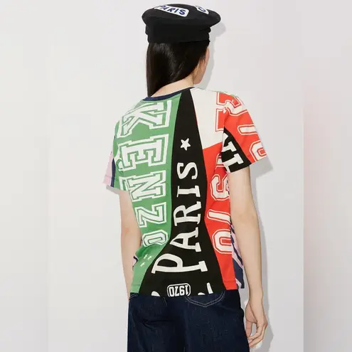 KENZO Flag Print Oversize Cotton T
