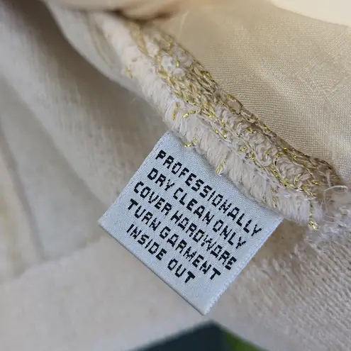 St. John Elegant Cream Blazer And Skirt Set