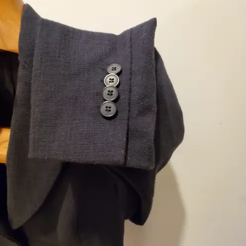 New York And Company Black Cotton Lined Blazer 8