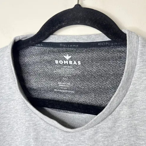 Bombas Size XXL Gray Pullover Sweatshirt Crew Neck Pockets Contrast Stitching