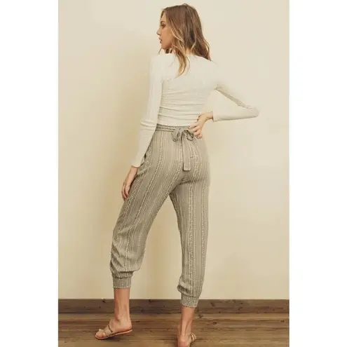 Dress Forum Boho Stripe Slouchy Jogger Pant