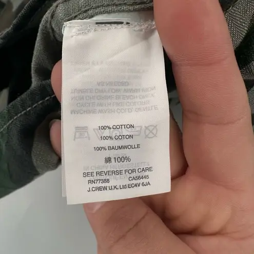 J Crew Utility Shirt Jacket Camo Size Small Cotton Shacket Camouflage Small Green