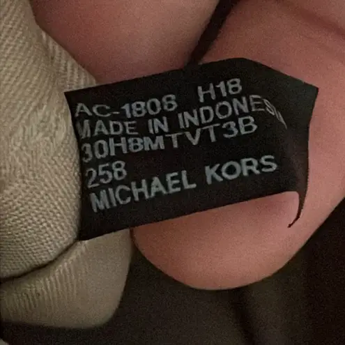 Michael Kors  Metallic Gold Signature Monogram Jet Set Travel Tote Bag