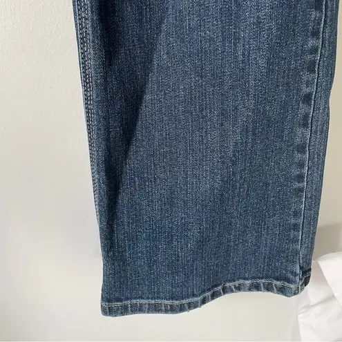 White House | Black Market Banana Republic Mid Rise Straight Leg Dark Blue Wash 90s Jeans size 2 Short