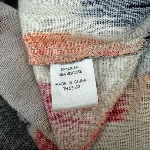 For Cynthia Sleeveless Linen Blend Tunic Size Large EUC