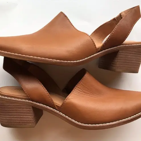 Madewell  Shoes 10 Jess Slingback Brown Leather Womens Heel Mules