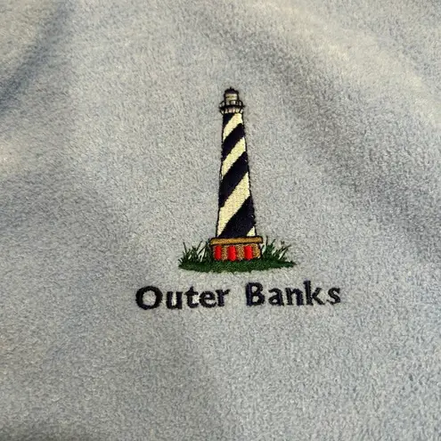 NWT AU Outer Banks Lighthouse Embroidered Fleece Cardigan • Women’s L • Blue But Size L - Image 9