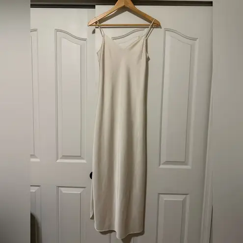 ALLSAINTS Cass Dress in Artic White Slip Dress