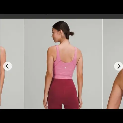 Lululemon  Align High-Neck Tank Top in Heathered Pink Blossom - Image 3