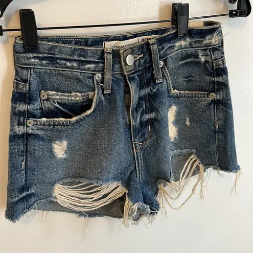 Lovers + Friends  Jack High Rise Distressed Denim Shorts