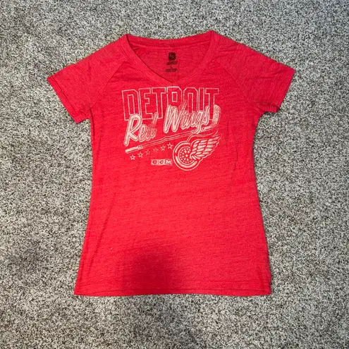 Detroit Red Wings NHL V Neck Shirt Size L