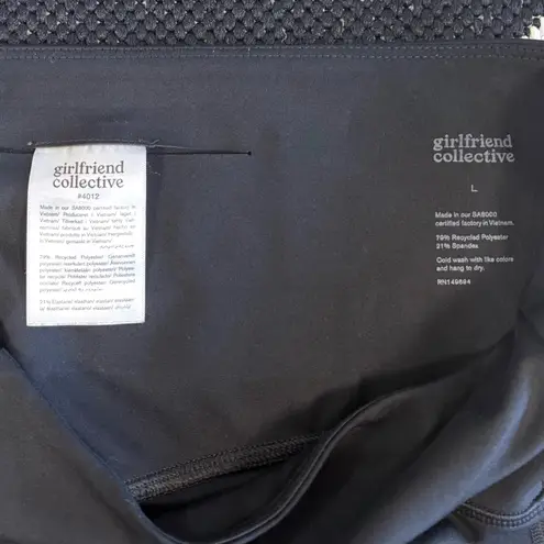 Girlfriend Collective Compressive High Rise Capri Leggings in Black Large