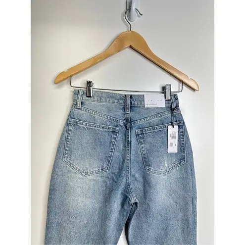 We Wore What Pants WomensâStraight Leg High Rise Jeans Crystal Buttons Size 25âNW