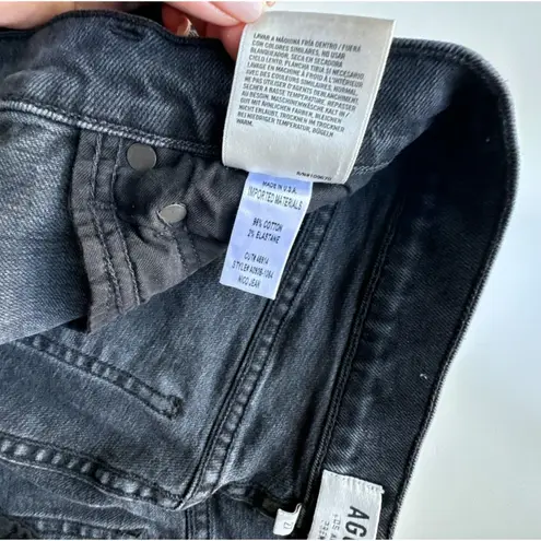AGOLDE  Nico Skinny High Rise Jeans Black Wash Virtue Size 27 Button Fly Denim