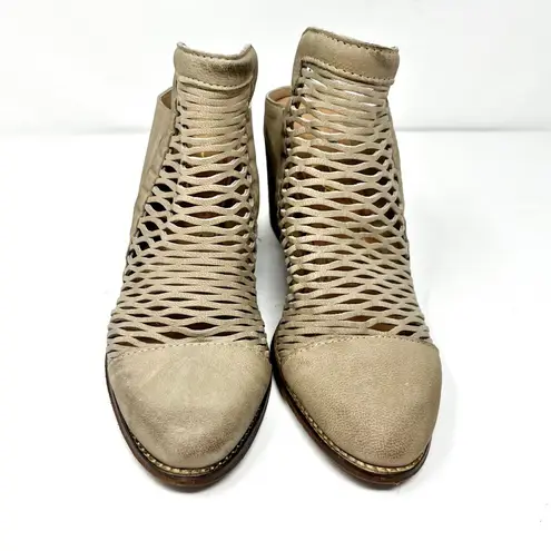 Diba Leather Heeled Mules Gray Sz 8.5