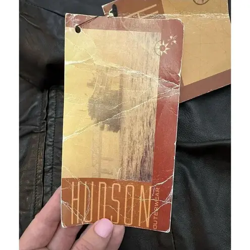 Hudson VTG Leather Jacket Dark Brown Women’s Tagged A (small) NWT Biker Lined