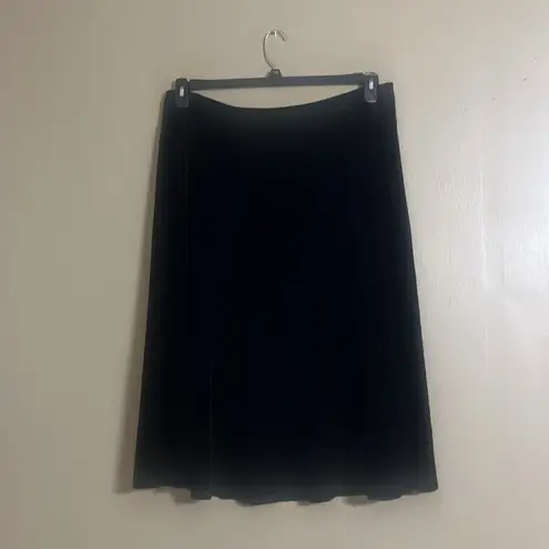 Charter Club Skirt Sz L Velour Velvet A-line Fit&Flare Closet Staple Office