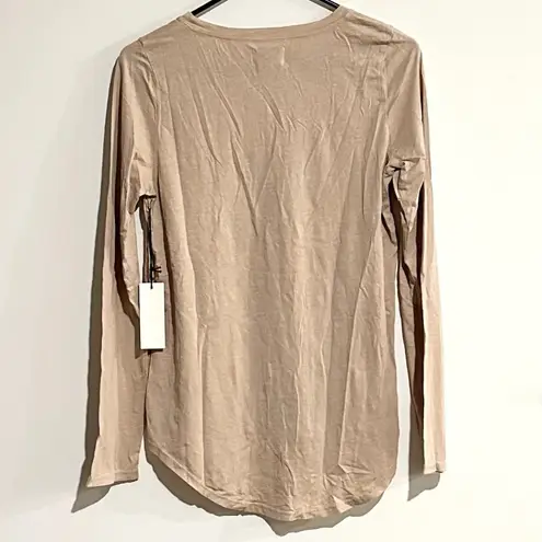 Mate the Label NWT "Introvert" Long Sleeve Tee in Latte - S/M